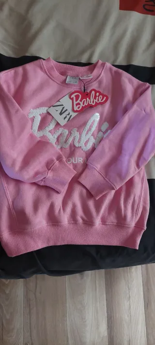 Sudadera Zara Barbie Niña Rosa