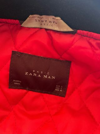 Cazadora Bomber Azul ZARA MAN Talla L