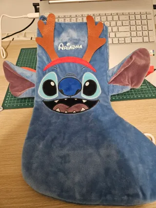 Calcetín Navidad Stich Personalizado Ariadna