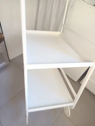 Carrito auxiliar IKEA metálico blanco