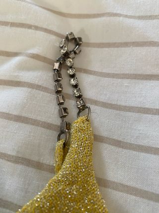 Top fiesta dorado brillante