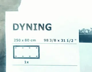 Toldo DYNING Ikea 250x80 cm