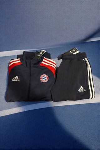 Tuta Adidas Bayern Monaco Bambino Blu/Rosso