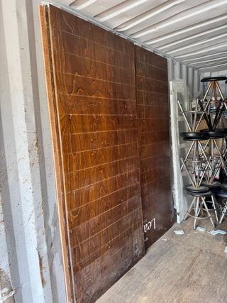 Paneles madera contrachapada melocotón