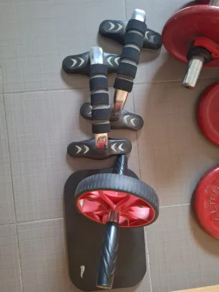 Kit entrenamiento pesas y abdominales