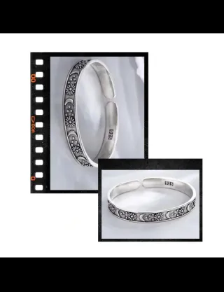 Pulsera abierta vintage Tailandesa 925