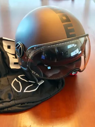 Casco Moto Momo Design color Tabaco