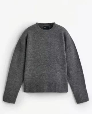 Jersey punto gris niño 7-8 años