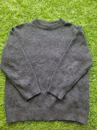 Jersey punto gris niño 7-8 años