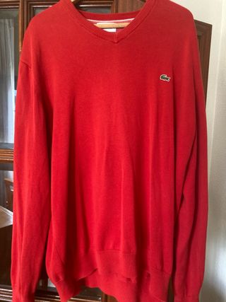 Jersey Lacoste Rojo Talla XL