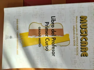 Libro de Música Musicare - Primer Curso