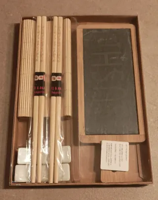 Set Sushi Legno 2pz Ceramica