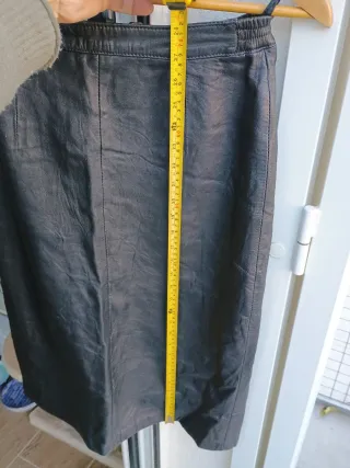 Falda Larga Piel Negra