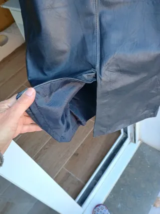 Falda Larga Piel Negra