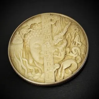 Moneta Zen Buddha/Demone