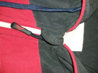 Giacca tuta uomo nera e rossa