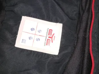 Giacca tuta uomo nera e rossa