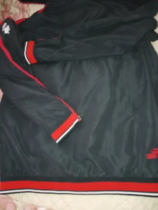 Giacca tuta uomo nera e rossa