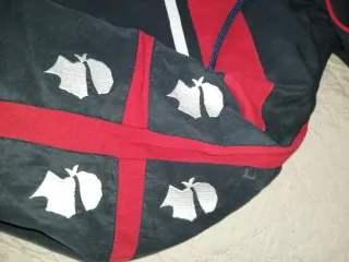 Giacca tuta uomo nera e rossa