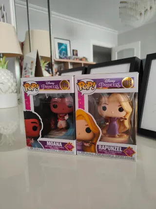 Funko Pop Moana y Rapunzel Disney Princess
