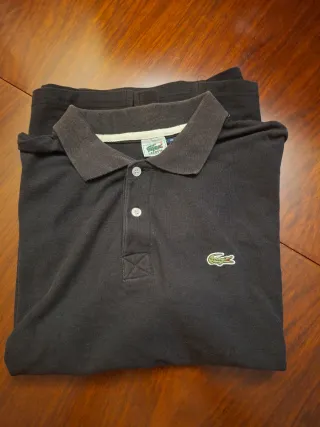 Polo Lacoste Talla XL Negro