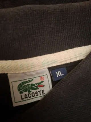 Polo Lacoste Talla XL Negro