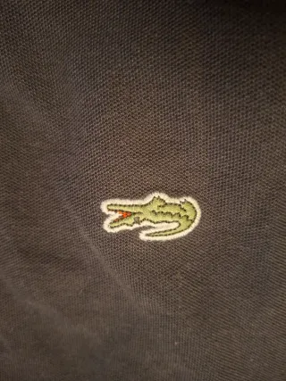 Polo Lacoste Talla XL Negro