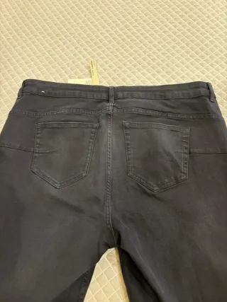 Pantalón vaquero mujer negro skinny pushup