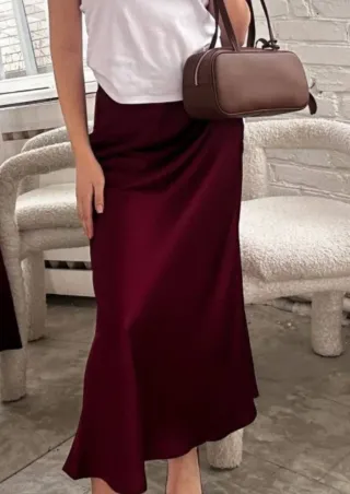 Gonna lunga bordeaux.