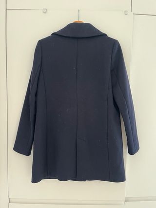 Abrigo Massimo Dutti T38 Azul Corte Masculino