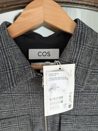 Sobrecamisa COS a cuadros gris sin estrenar