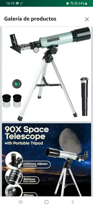 Telescopio Espacial 90X con Trípode