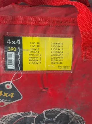 Cadenas para nieve 4x4