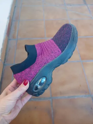 Zapatillas deportivas mujer calcetín T36