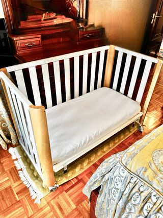 Cuna Contifant Doco Sleeping Bl/Md + Colchón