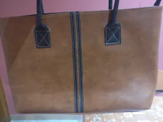 Bolso polipiel marrón