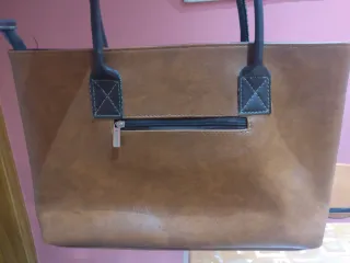Bolso polipiel marrón
