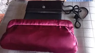 Bolsos de fiesta negros y morados