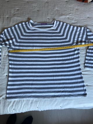 Jersey rayas gris y blanco talla XXL
