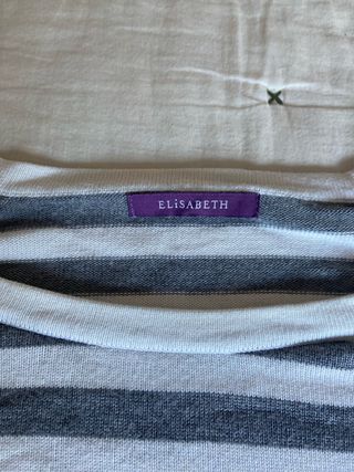 Jersey rayas gris y blanco talla XXL