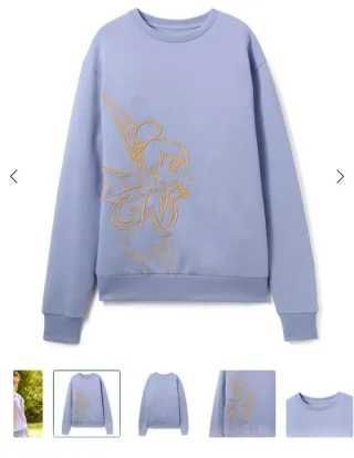 Sudadera Morada con Diseño de Campanilla.