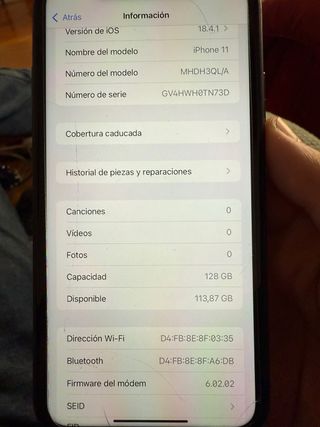 iPhone 11 128GB Negro