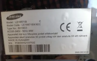 Monitor Samsung LE-19R71B 19 Negro