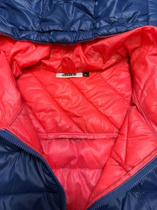 Anorak Only chica azul con interior rojo