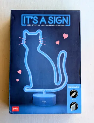 Lampada Neon LED Legami - Gatto (Nuova)
