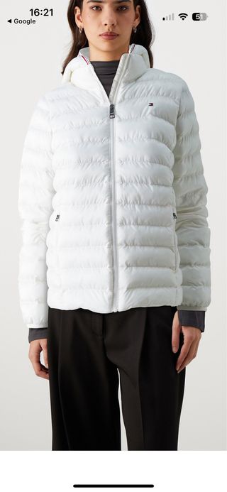 Chaqueta Plumas Tommy Hilfiger Blanca Talla XXL