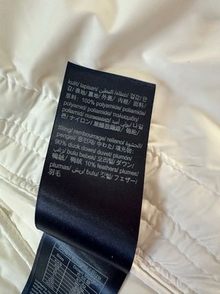 Chaqueta Plumas Tommy Hilfiger Blanca Talla XXL