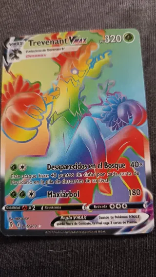 Carta Pokémon Trevenant VMAX 206/203