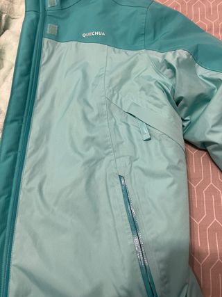Abrigo Quechua Azul Turquesa 14 años