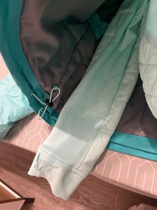 Abrigo Quechua Azul Turquesa 14 años